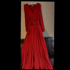 Red Wine Maternity Maxi Dress Medium